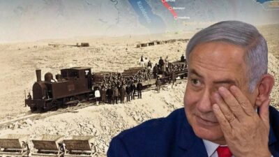 Gazze'de binlerce Filistinliyi katleden soykırımcı İsrail, Türkiye'nin Hicaz Demir Yolu'nu