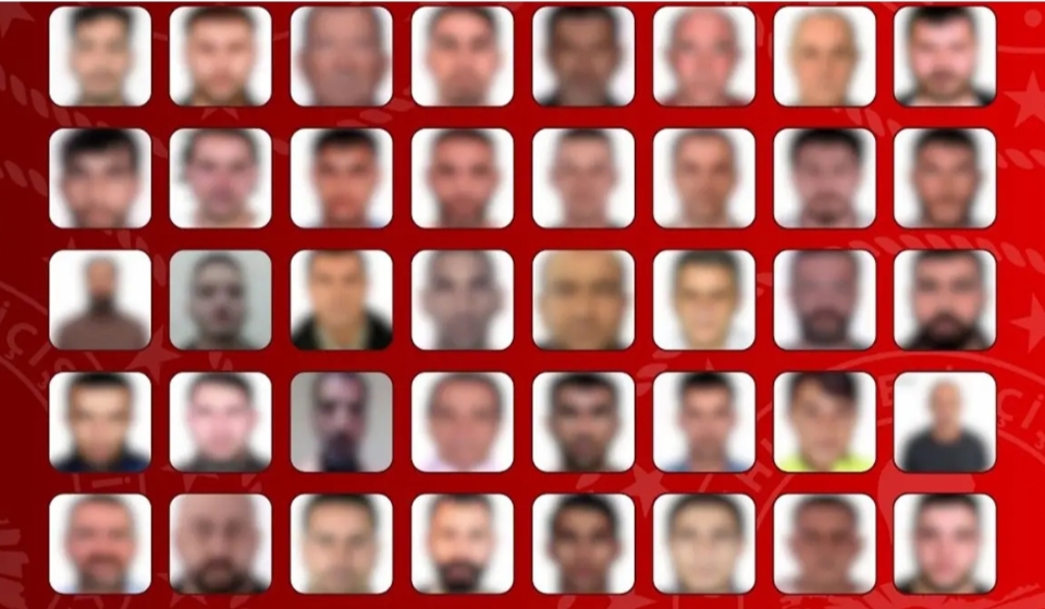İçişleri Bakanlığı, kırmızı bültenle aranan 42, ulusal seviyede aranan 48