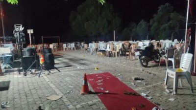 İzmir'in Ödemiş ilçesinde düzenlenen kına gecesinde pompalı tüfekle açılan ateş
