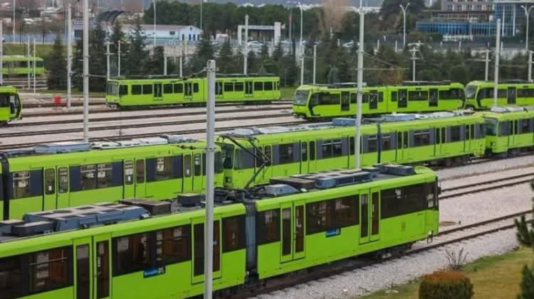 Bursa Büyükşehir Belediyesi, envanterinde bulunan 25 hafif raylı sistem aracı