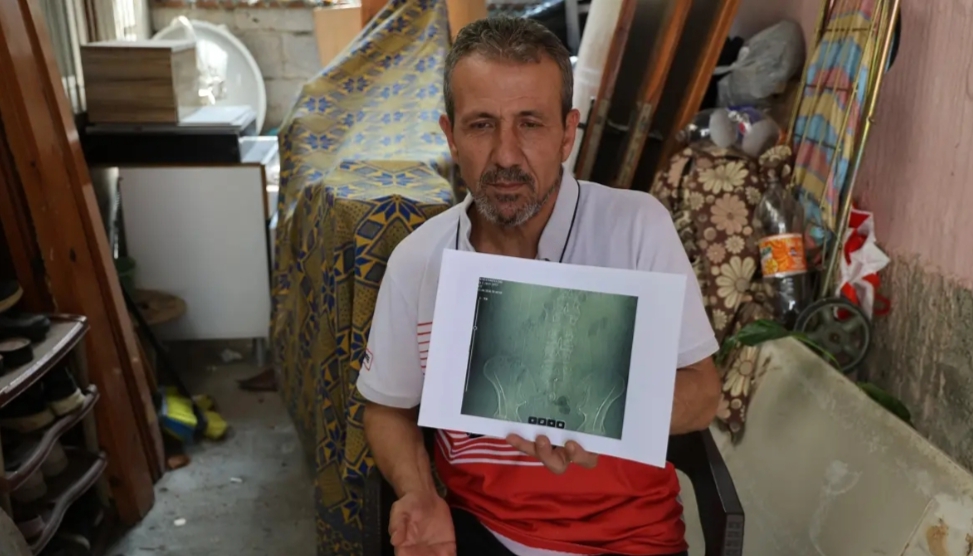 Adana'da iş kazasının ardından belinden ameliyat olan Mehmet Gür, operasyon