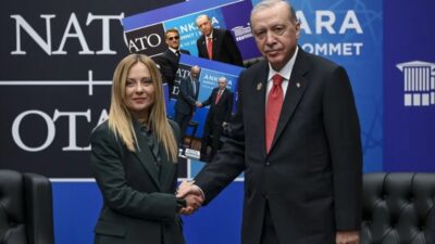 Başkan Erdoğan Cumhurbaşkanlığı Külliyesi'nde gerçekleştirilen 36. NATO Zirvesi kapsamında Fransa