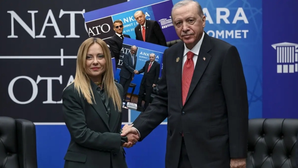 Başkan Erdoğan Cumhurbaşkanlığı Külliyesi'nde gerçekleştirilen 36. NATO Zirvesi kapsamında Fransa