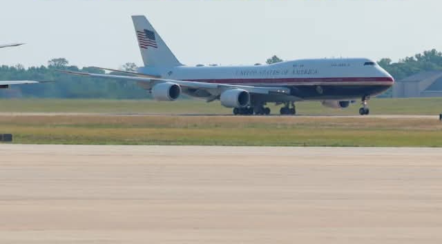 ABD Başkanı Donald Trump'ın Katar tarafından bağışlanan ve modernize edilerek