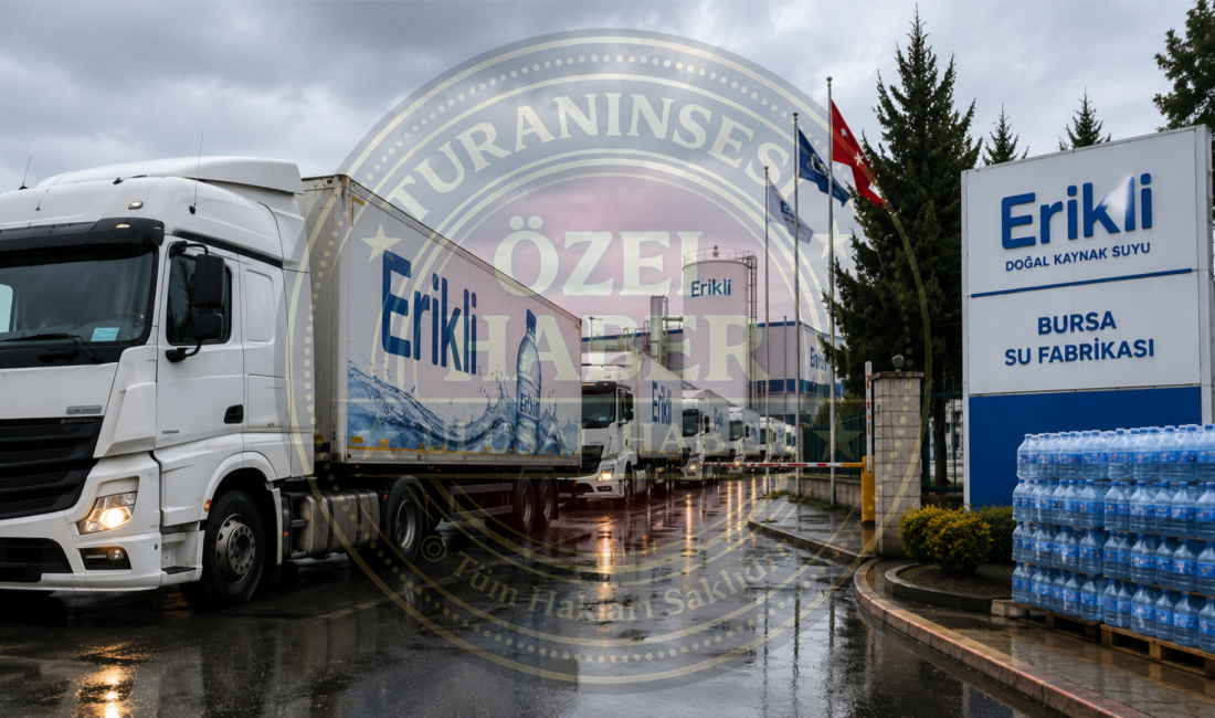 Erikli Su Fabrikası'ndan yük almak için gelen tır şoförleri, sevkiyat
