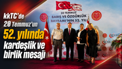 20 Temmuz Barış ve Özgürlük Bayramı'nın 52. yıl kutlamaları kapsamında