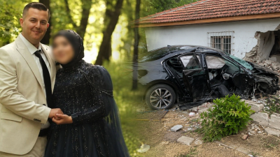 Muğla'nın Seydikemer ilçesinde kontrolden çıkan otomobilin yol kenarındaki eve çarpması
