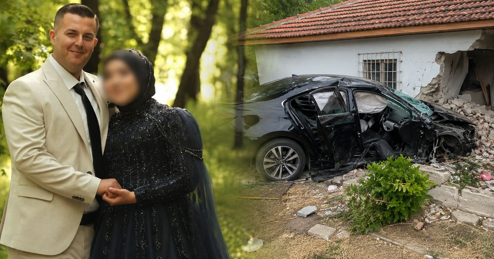 Muğla'nın Seydikemer ilçesinde kontrolden çıkan otomobilin yol kenarındaki eve çarpması