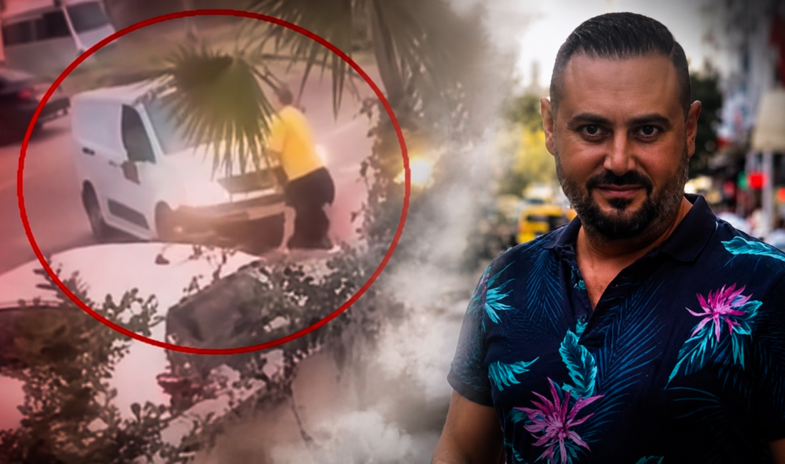 Antalya'da, tartışma sonrası üzerine araç sürülerek otomobil ile apartmanın bahçe