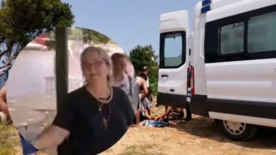 Didim'de sabah saatlerinde denize giren 70 yaşındaki İncilay Çubukcu, suda