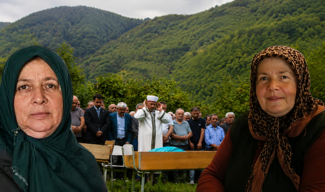 Ordu’nun Çamaş ilçesinde fındık toplamak için gittikleri bahçede uçurumdan dereye