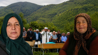 Ordu’nun Çamaş ilçesinde fındık toplamak için gittikleri bahçede uçurumdan dereye