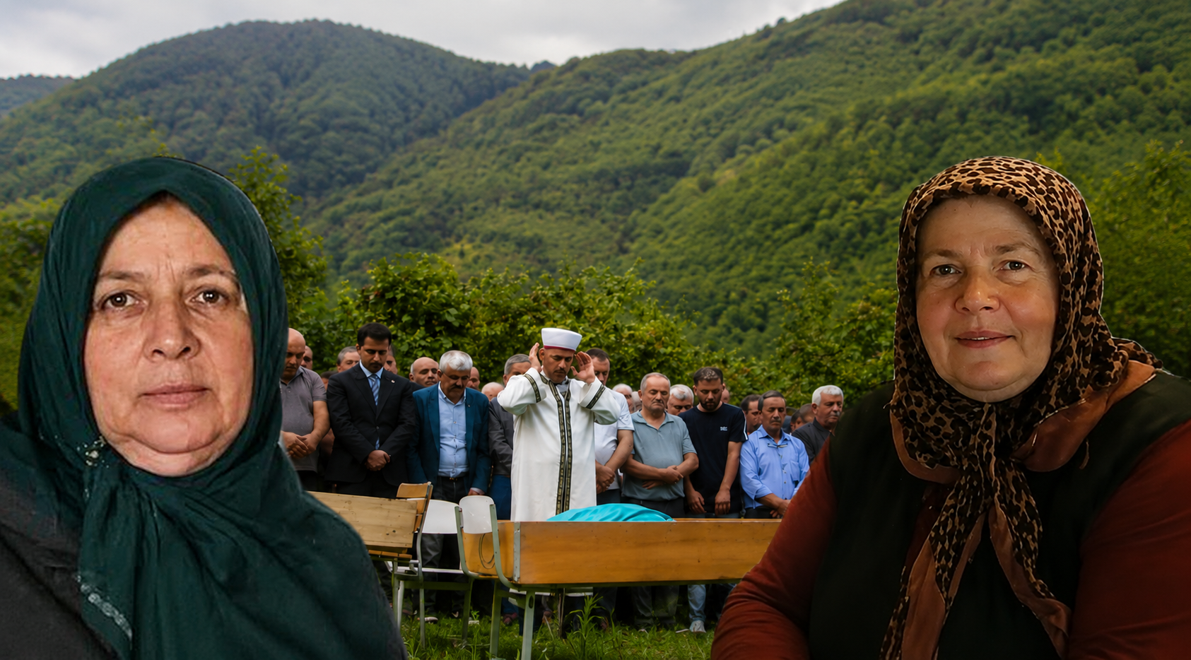 Ordu’nun Çamaş ilçesinde fındık toplamak için gittikleri bahçede uçurumdan dereye