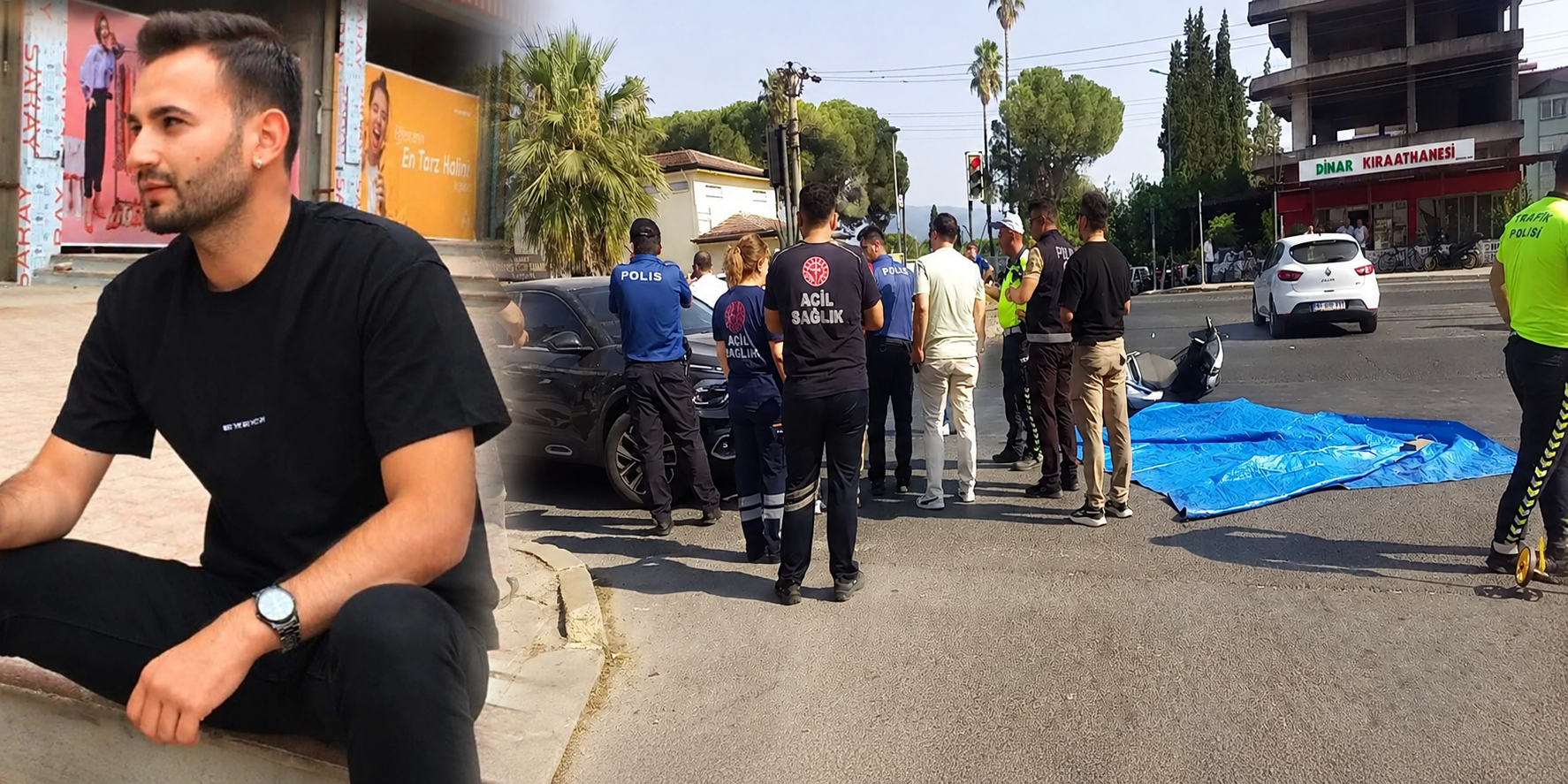 Nazilli’de kırmızı ışıkta geçtiği iddia edilen motosiklet, otomobille çarpıştı. Kazada