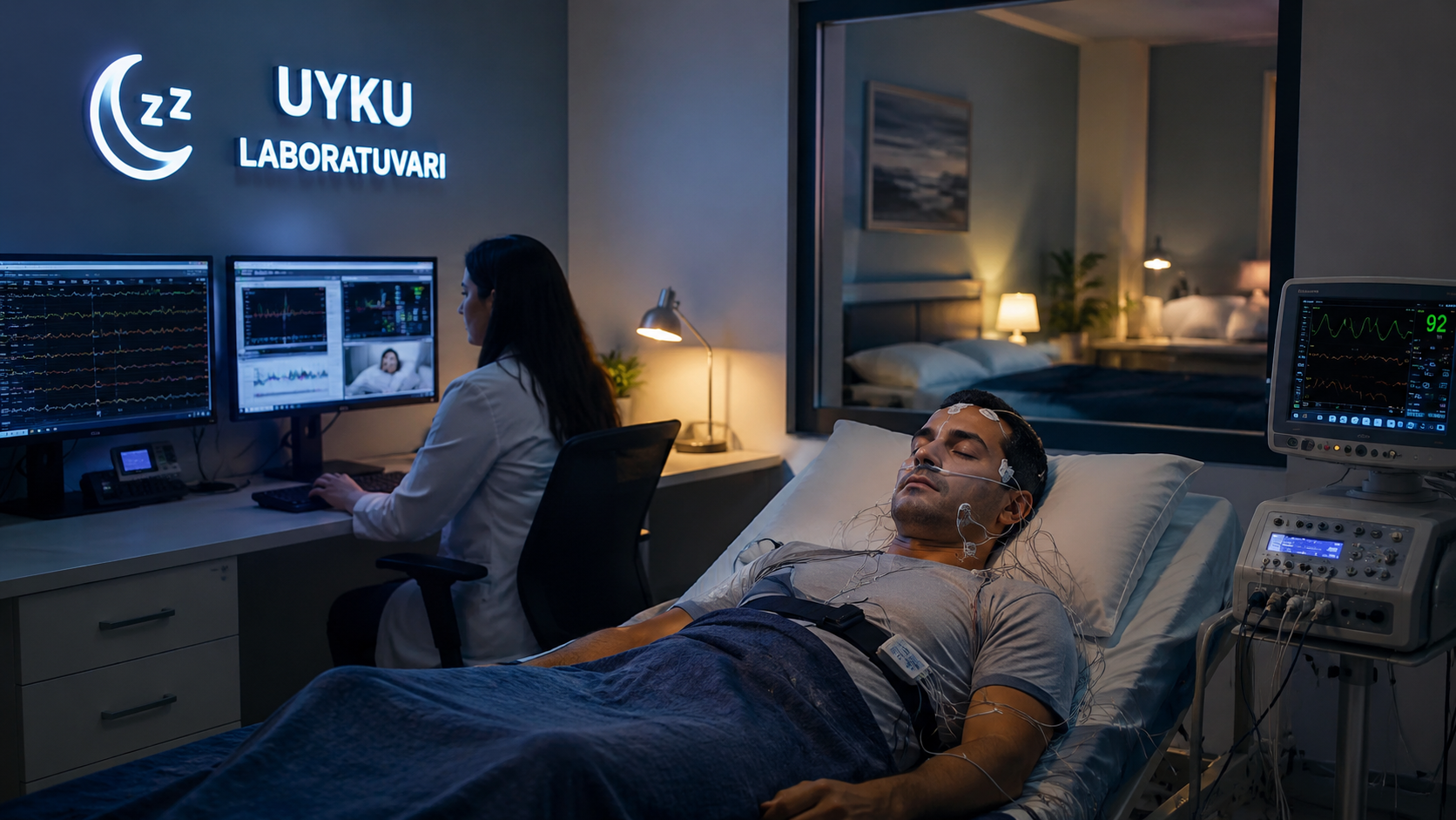 Yoğun başvuruların ardından laboratuvara 2 yeni oda eklenirken, uyku apnesine