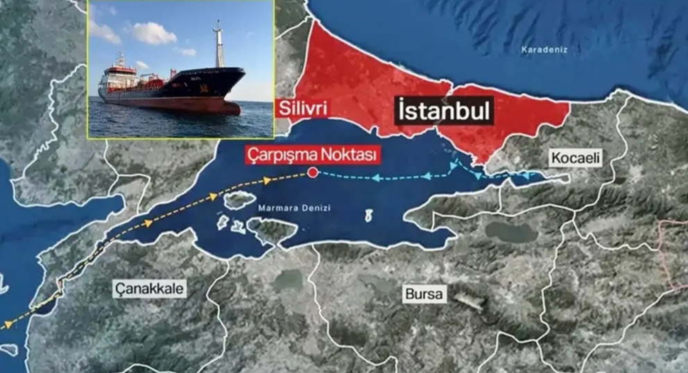 Girne'deki faciadan sonra bu kez Marmara Denizi'nde iki Türk gemisi
