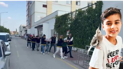 Yüksek ses kavgasında silahlar ateşlendi. Yoldan geçen arabadaki 9 yaşındaki