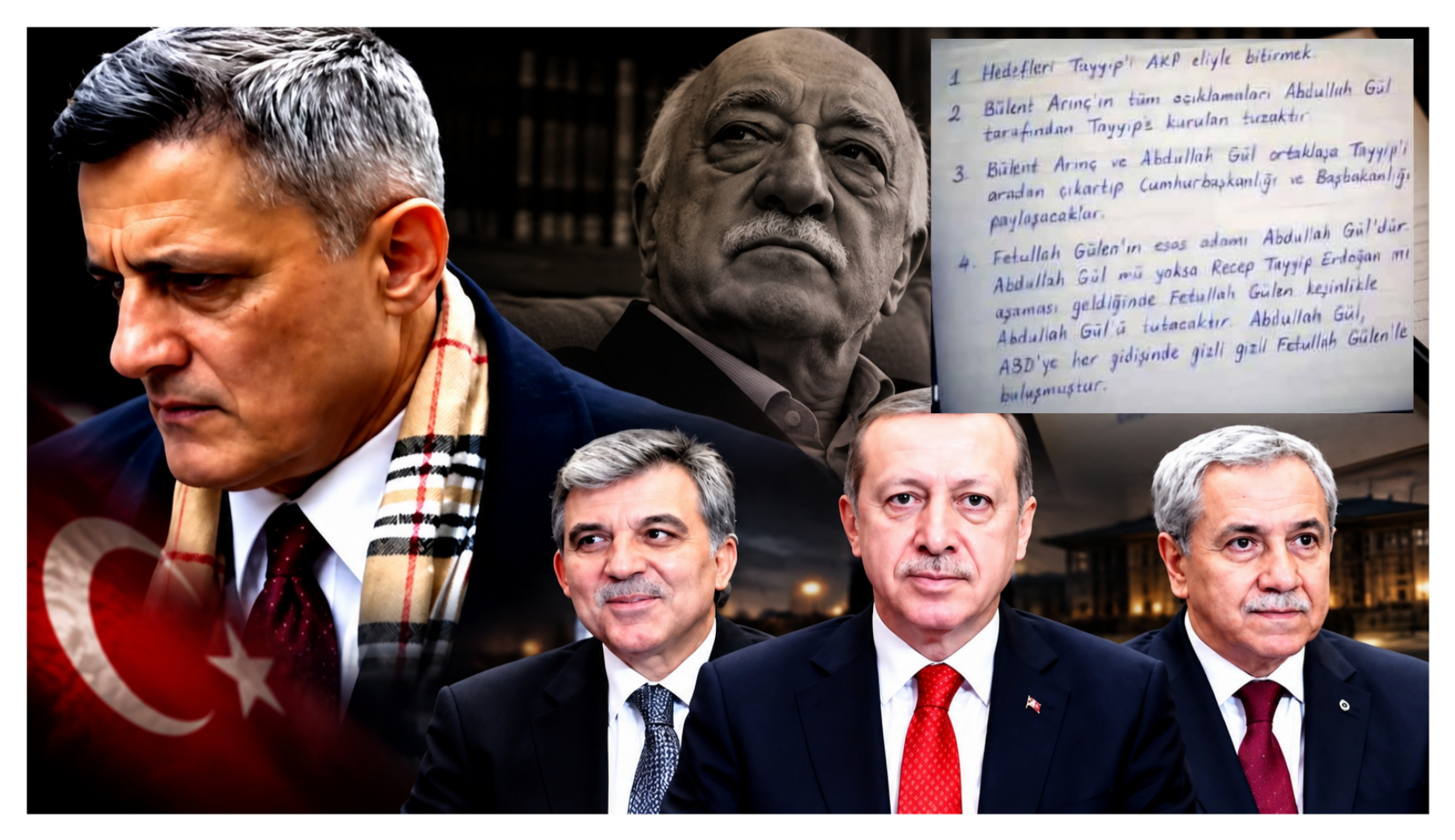 Kaşif Kozinoğlu’nun 2011 yılında kaleme aldığı mektup ve notlarda, Recep