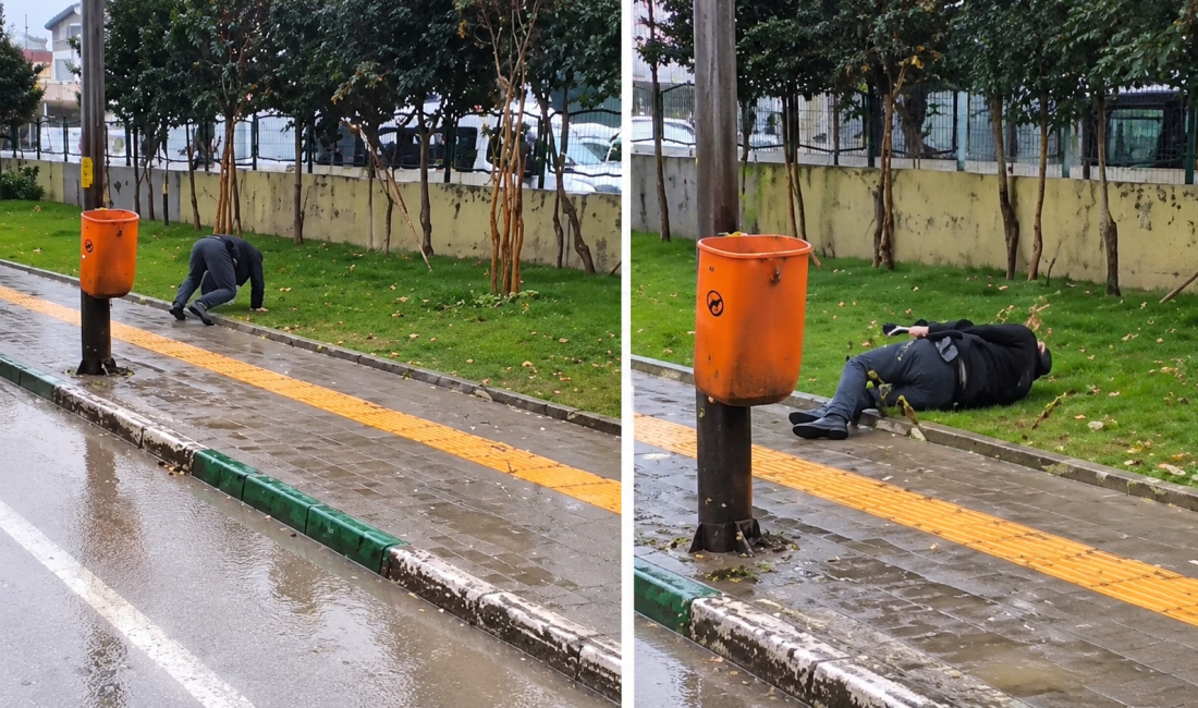 Bursa’nın Hacivat Mahallesi’nde dün bazı gençlerin yol güzergâhında uyuşturucu madde