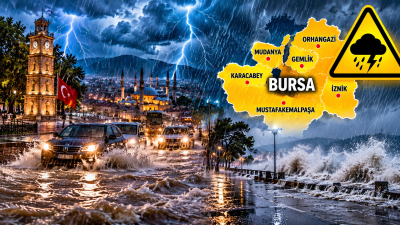 Meteoroloji, Bursa’nın Gemlik, Karacabey, Mustafakemalpaşa, İznik, Mudanya ve Orhangazi ilçeleri