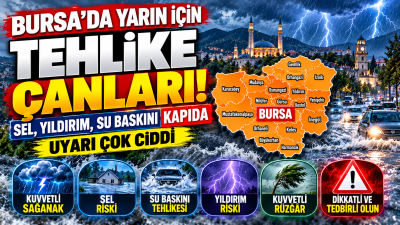 Meteoroloji, 17 Ekim Cumartesi günü Bursa ve çevresinde metrekareye 40-80