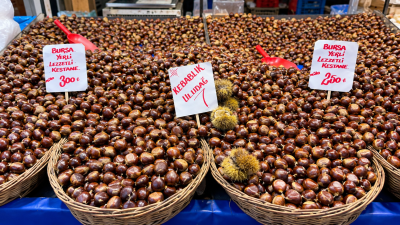 Bursa Tuz Pazarı’nda kestanenin kilogramı 200, 250 ve 300 TL’den